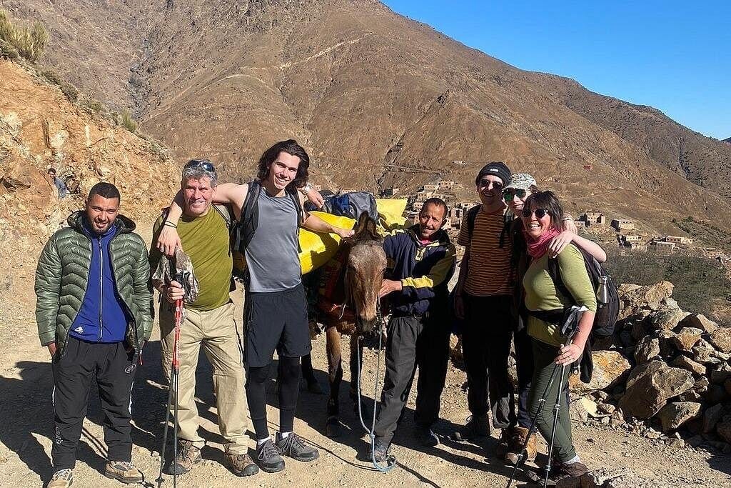 Atlas Mountains guided trek with local family experience in Imlil Morocco