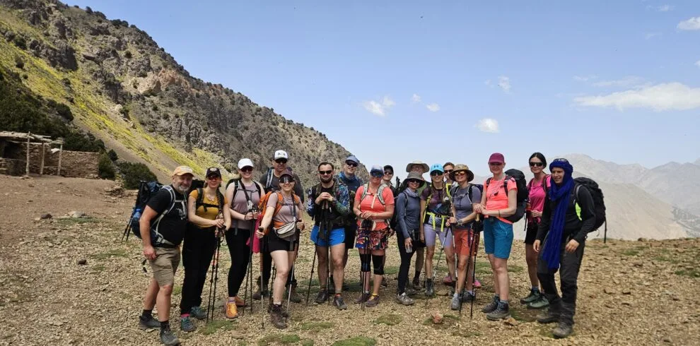 Trekking in Morocco through Berber villages in the High Atlas Mountains