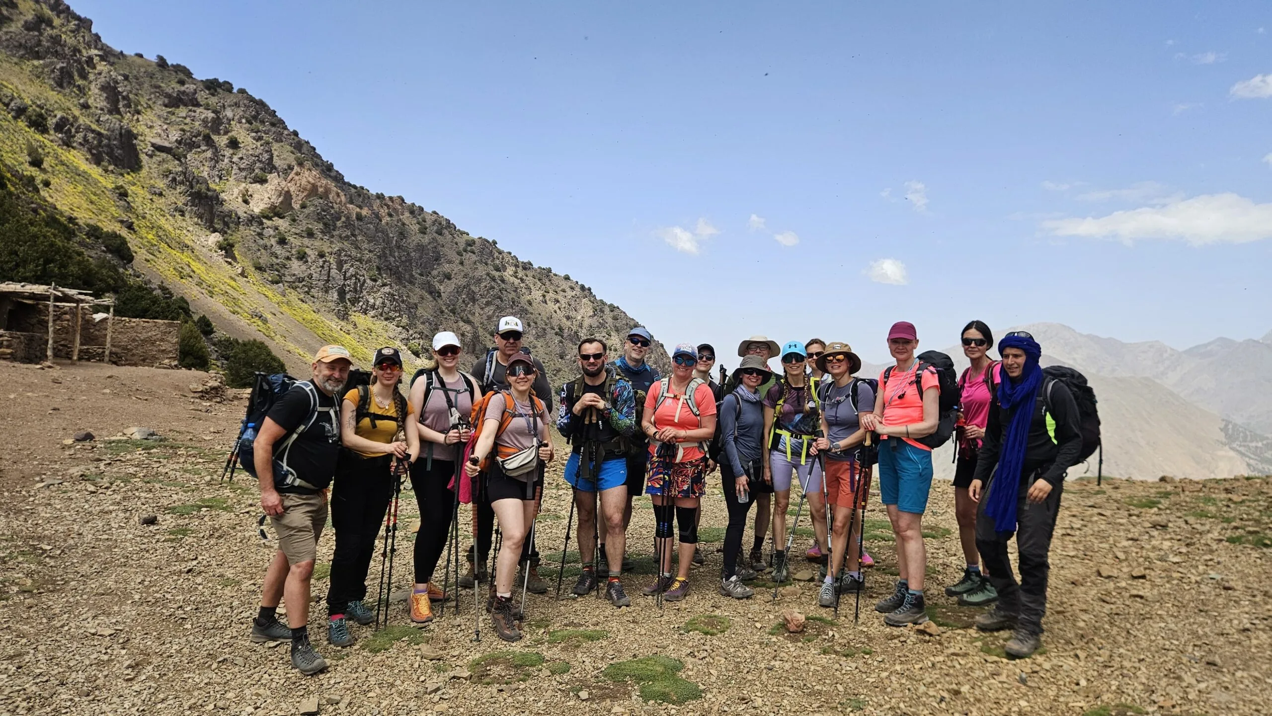Trekking in Morocco through Berber villages in the High Atlas Mountains